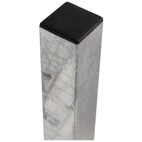 Paal staal zonder voet gegalvaniseerd - 8 x 8 cm