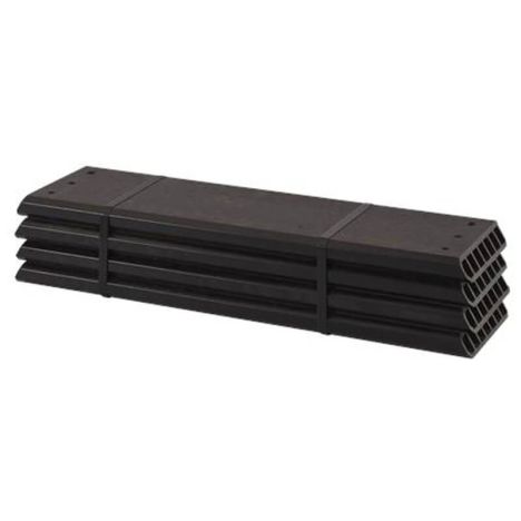 Planken kunststof - Pipe voor bank 60 cm 4 stuks leigrijs
