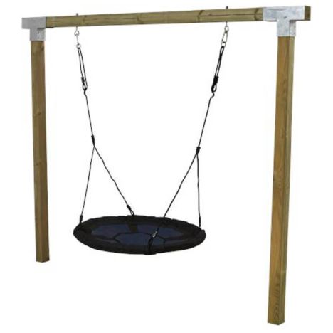Schommelframe vuren geimpregneerd - Cubic met nestschommel