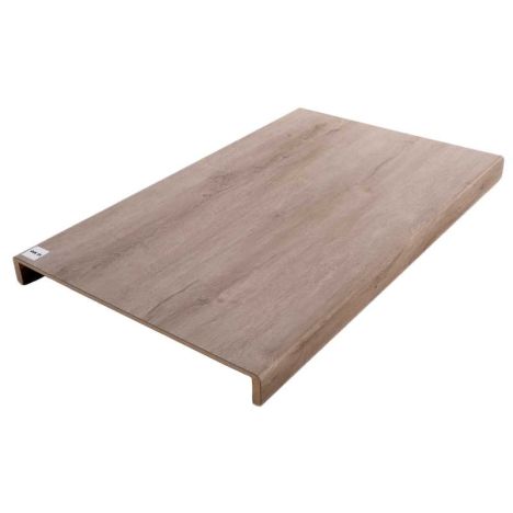 Overzettreden met neus (2 stuks) - PVC toplaag - Eik taupe - 100 x 60 cm