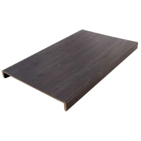Overzettrede met neus (2 stuks) - PVC toplaag - Eik zwart