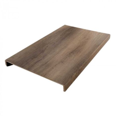 Overzettrede met neus (2 stuks) - PVC toplaag - Eik bruin