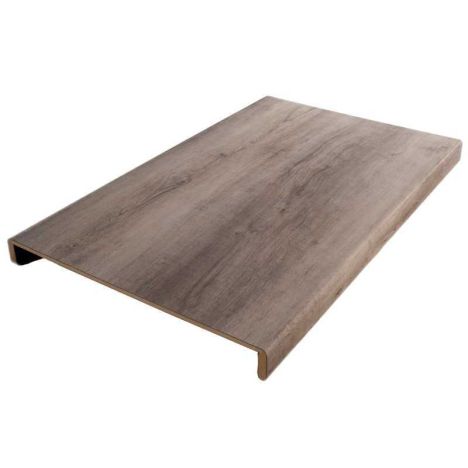 Overzettrede met neus (2 stuks) - PVC toplaag - Eik grijs