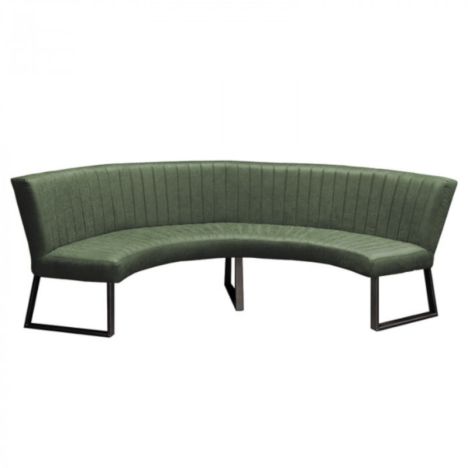 Eetkamerbank - Hengelo - lederlook Missouri groen 10 - geschikt voor tafel 150 cm