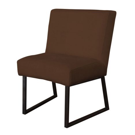 Eetkamerstoel - Rotterdam - geschikt voor ronde tafel - stof Element donkerbruin 25