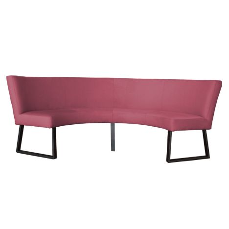 Eetkamerbank - Rotterdam - stof Element roze 10 - geschikt voor tafel 130 cm