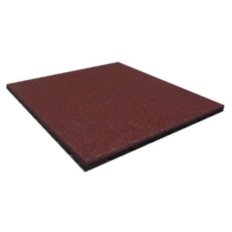 Terrastegel Rubber 50 x 50 (25 mm) rood