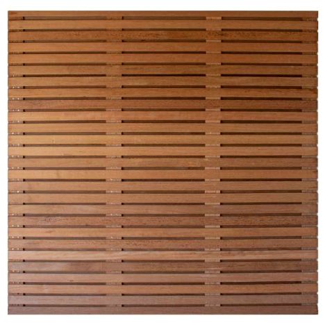 Schutting hardhout keruing Rhombus dubbelzijdig (180 x 180 cm) schermdikte 3,6 cm