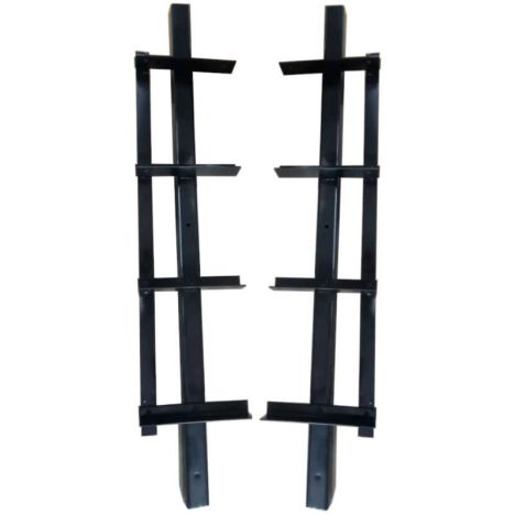 Shutter systeem - zwart gepoedercoat - 50 cm