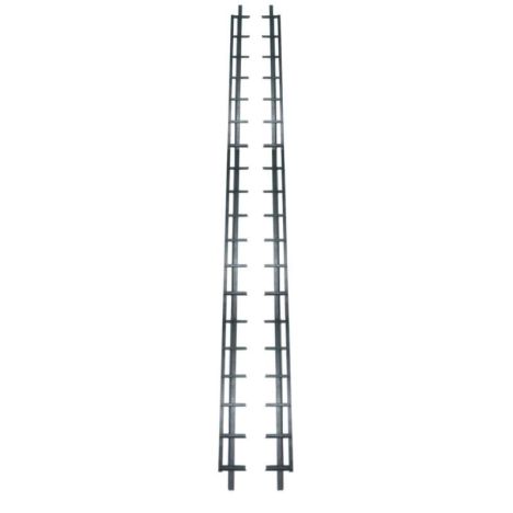 Shutter systeem - zwart gepoedercoat - 220 cm