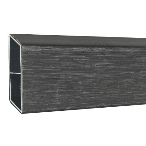 Rhombus zelfbouwset - lamel aluminium composiet co-ex zwart - 180 x 6,2 cm (12 stuks)