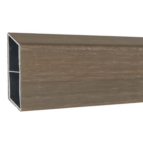 Rhombus zelfbouwset - lamel aluminium composiet co-ex ipé - 180 x 6,2 cm (12 stuks)