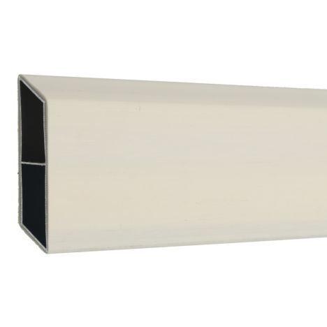 Rhombus zelfbouwset - lamel aluminium composiet co-ex wit - 180 x 6,2 cm (12 stuks)