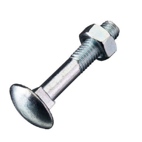 Slotbout inclusief moer gegalvaniseerd M6 x 6,0 cm (50 stuks)