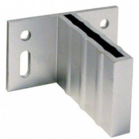 T-beslag blank aluminium voor C-Wood schermen (4 stuks)