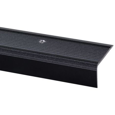 Uitloopprofiel - Trapkant aluminium zwart - 23 x 45 mm (95 cm)