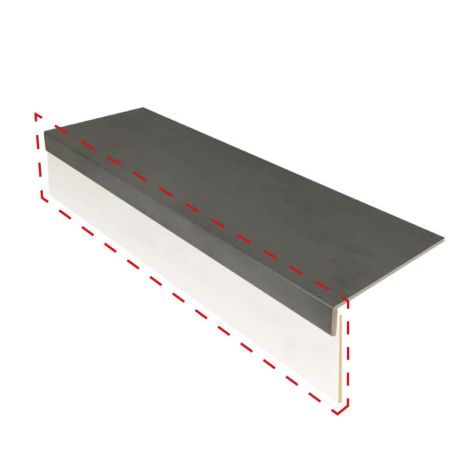 Stootbord (3 stuks) - Laminaat - Wit (overschilderbaar) - 130 x 20 cm