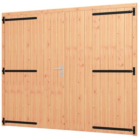 Dubbele deur met kozijn - 2400 x 2100 mm