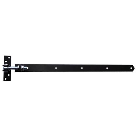 Verstelbare duimheng - 670 x 40 x 5mm - zwart gepoedercoat