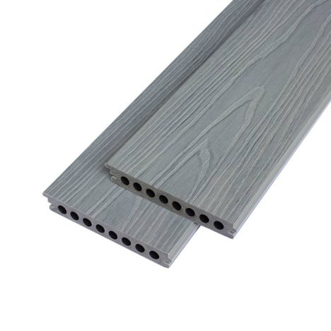 Vlonderplank composiet semi massief co-extrusie 2,1 x 14 cm Loft Grey naadloos