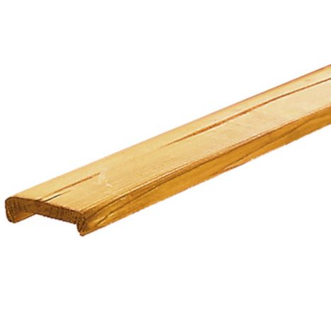 Afdeklat vuren 1,9 x 7 x 181,5 cm sponning (5,2 cm) groen geïmpregneerd geschaafd