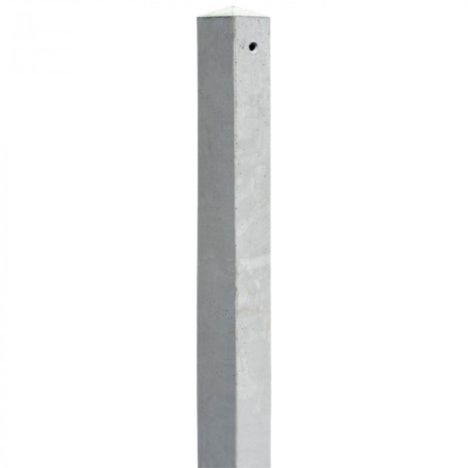 Paal beton - tussenpaal 7,5 x 7,5 cm grijs (280 cm)