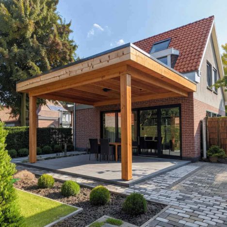 Houten Veranda - Douglas - 300 x 300 cm