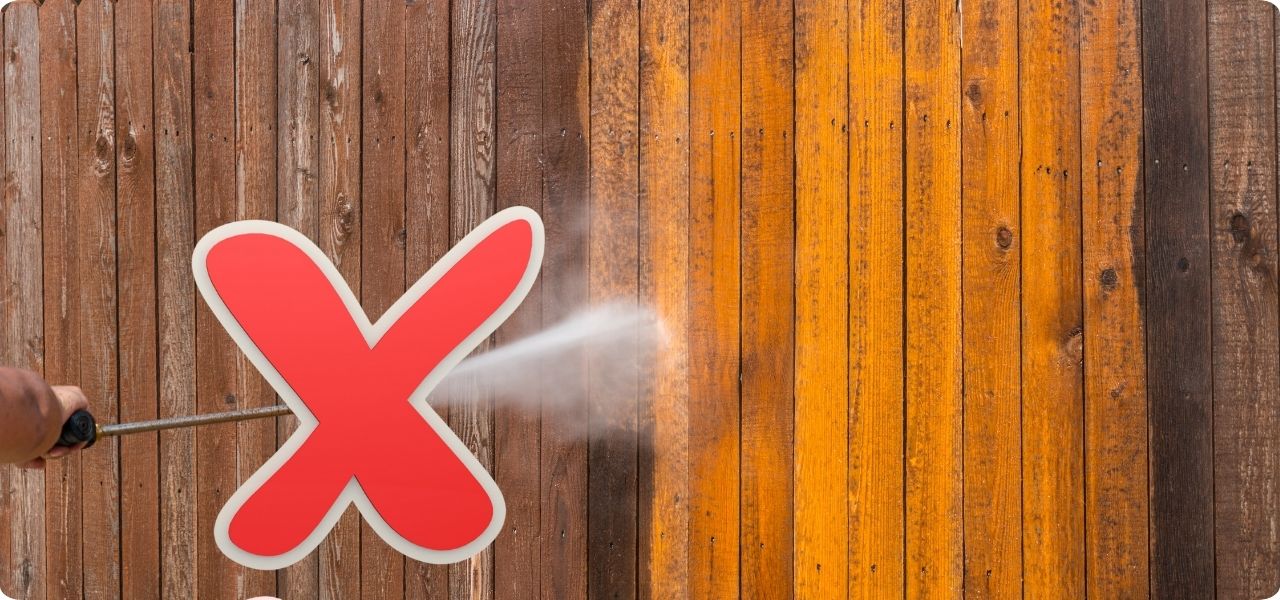 Schutting schoonmaken
