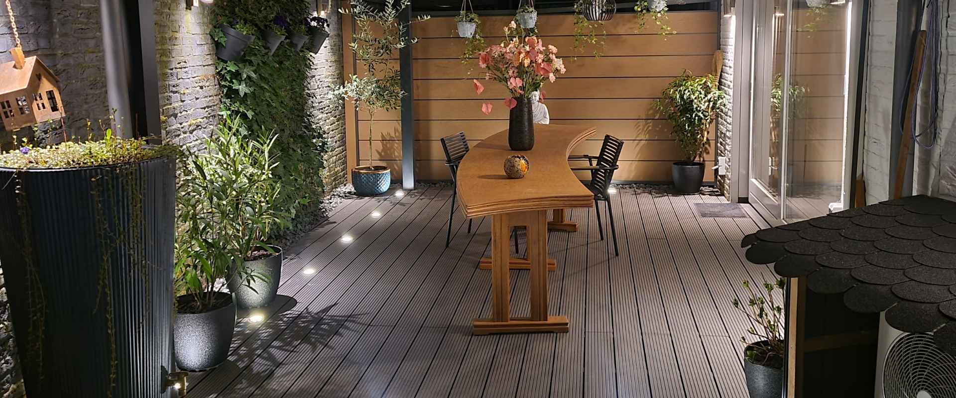 Composiet vlonder terras