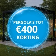 Aluminium pergola's tot -€400