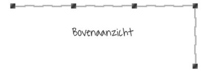 Bovenaanzicht schutting