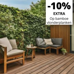 10% extra korting op bamboe vlonderplanken