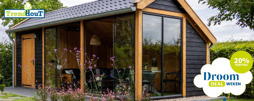 DroomDealWeken -20% op Trendhout buitenverblijven