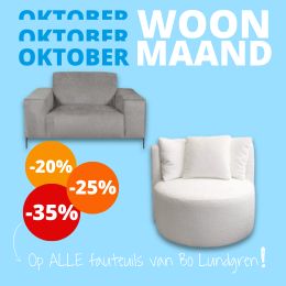 Oktober woonmaand fauteuils