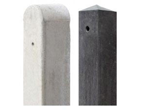 Houten-beton schuttingen accessoires