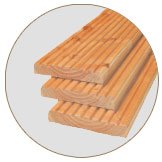 Veranda van douglashout